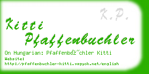 kitti pfaffenbuchler business card